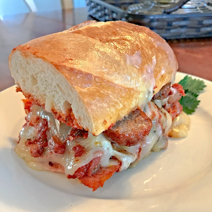 The Bomb Italian Sauce Sandwich with Homemade Red Sauce