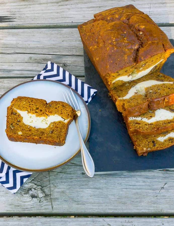 Cream Cheese Stuffed Pumpkin Bread SAVOR With Jennifer