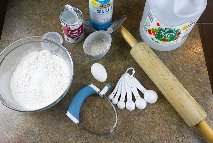 ingrediants for Homemade Flaky Pie Crust