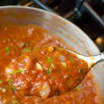 spoonful of Homemade Red Sauce in Less then 40 Minutes!