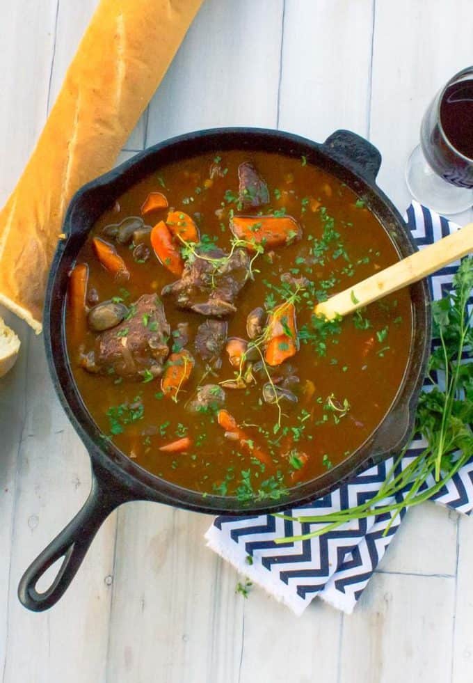 Red Wine Beef Stew with Mushrooms and Carrots SAVOR With Jennifer