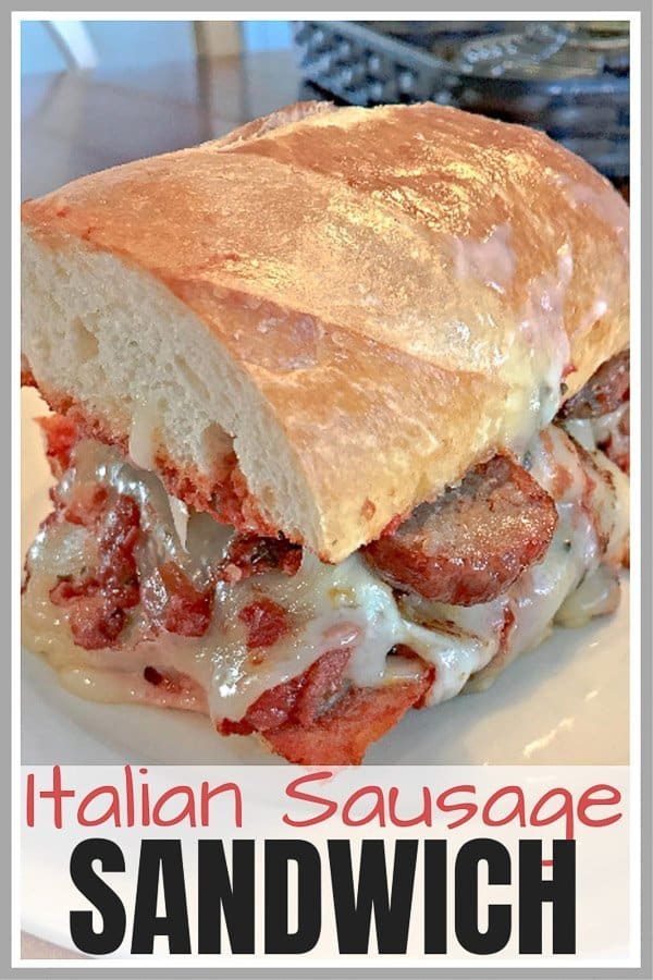 The Bomb Italian Sausage Sandwich Pinterest Pin