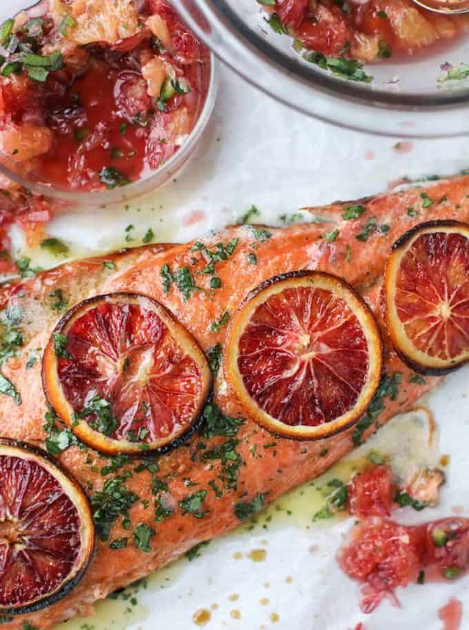 winter citrus salmon