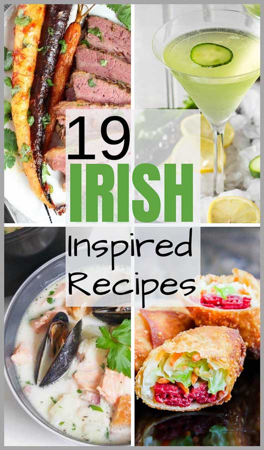 Irish Inspired Recipes Image Collage