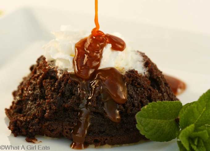 Guinness Stout Dark Chocolate Pudding Cakes With Salted Caramel