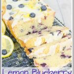 Blueberry Lemon Sour Cream Pound Cake Pinterest Pin Image