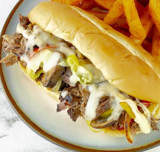 Slow Cooker Philly Cheese Steak - SAVOR With Jennifer