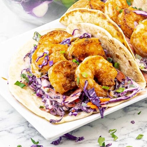 Cajun Shrimp Tacos with Slaw SAVOR With Jennifer