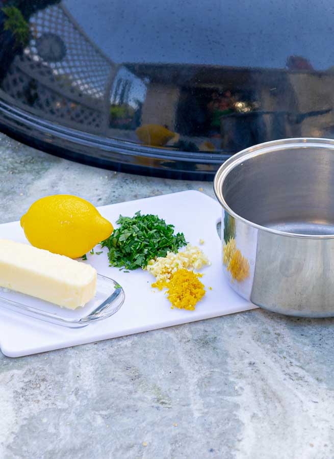 lemon garlic butter ingredients for Grilled Italian Chicken