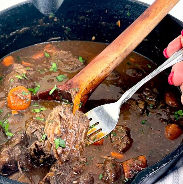 Red Wine Beef Stew with Mushrooms and Carrots SAVOR With Jennifer