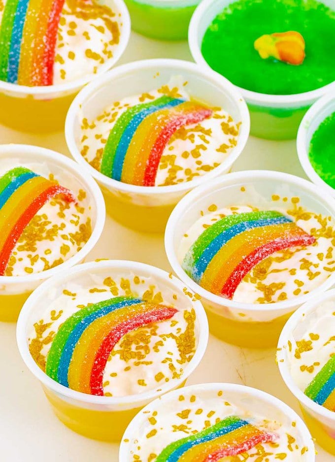 Pot o' Gold Jello Shots SAVOR With Jennifer