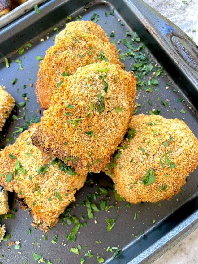 Extra Crispy Panko Parmesan Kettle Fried Chicken SAVOR With Jennifer